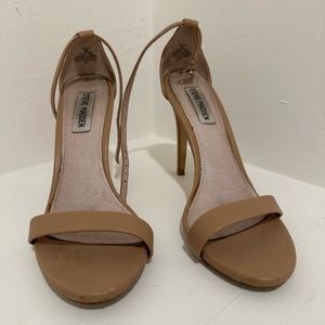 Steve Madden TECY Tan Leather Sandal Heel